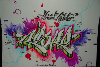 Graffiti Sketch - Photo by RISKOone - risko, street, fighter (2014)