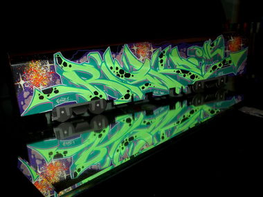 Graffiti Train - Photo by RISKOone - risko, rsk, gk (2013)
