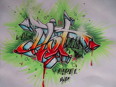 Graffiti Sketch - Photo by RISKOone - hot, rod, risko (2014)