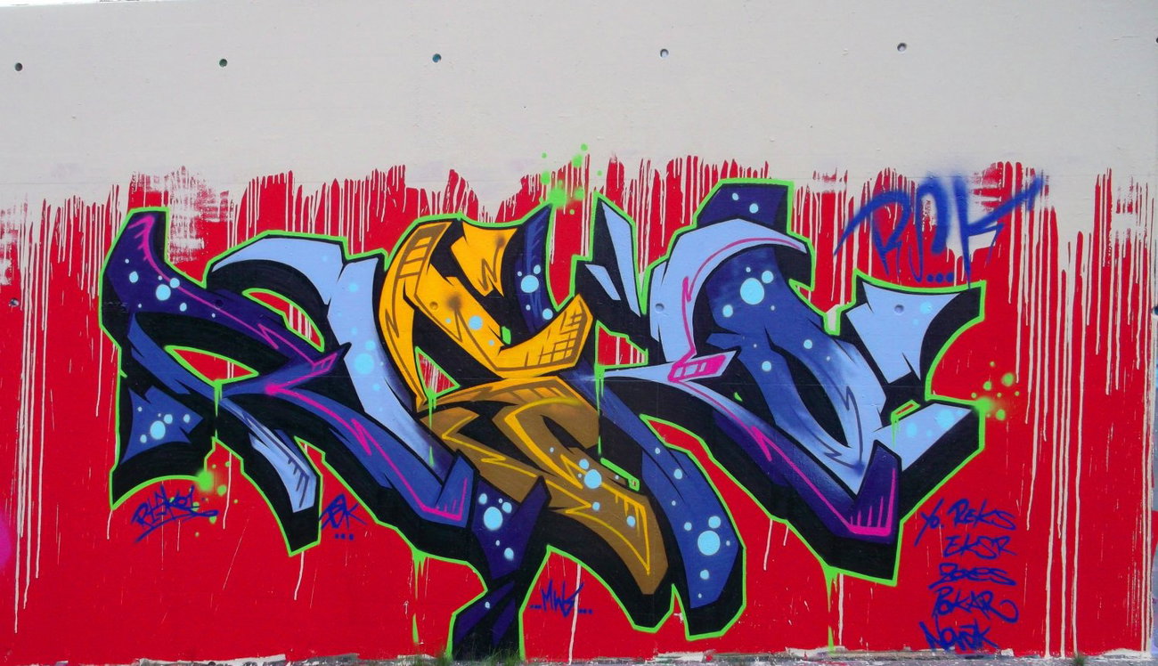 Graffiti Wall - Photo by RISKOone - RISKO, RSK, mws (2014)