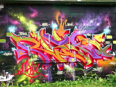 Graffiti Wall - Photo by RISKOone - risko, rsk, hamburg (2016)
