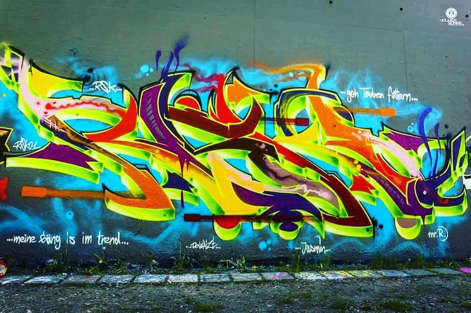 Graffiti Wall - Photo by RISKOone - risko, rsk, hamburg