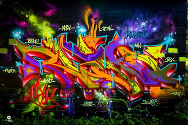Graffiti Wall - Photo by RISKOone - risko, rsk, hamburg (2016)
