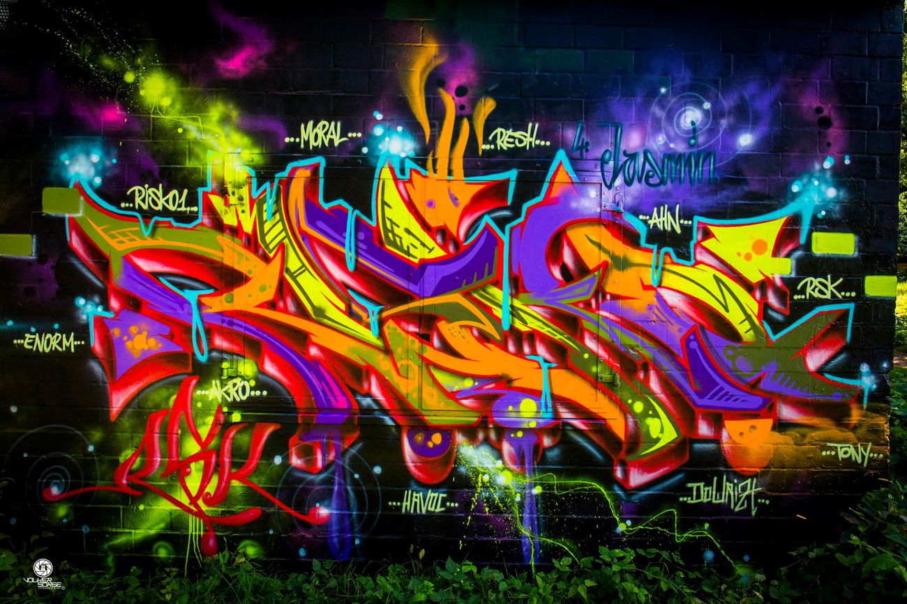 Graffiti Wall - Photo by RISKOone - risko, rsk, hamburg (2016)