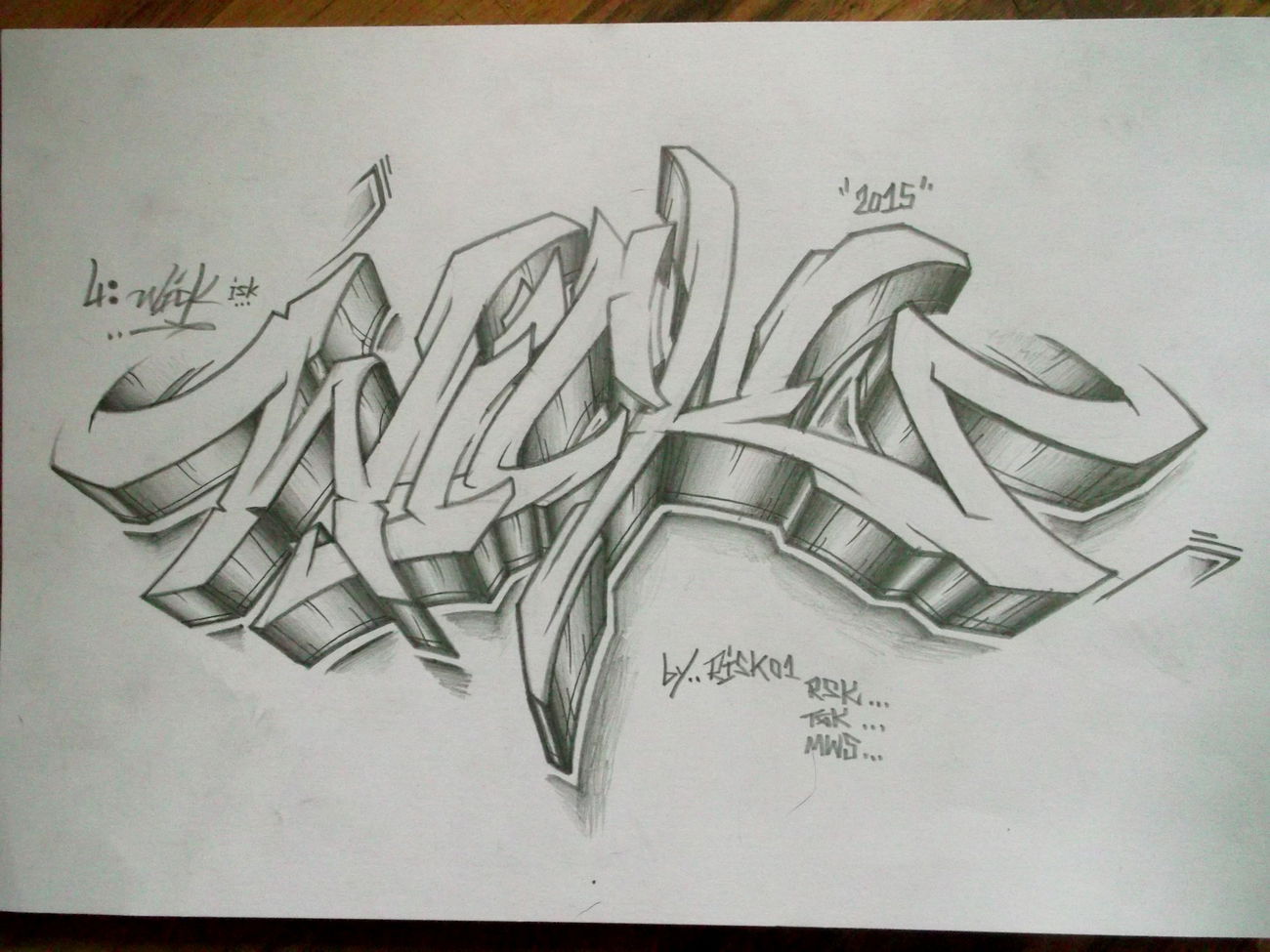 Graffiti Sketch - Photo by RISKOone - risko, rsk, tgk (2015)