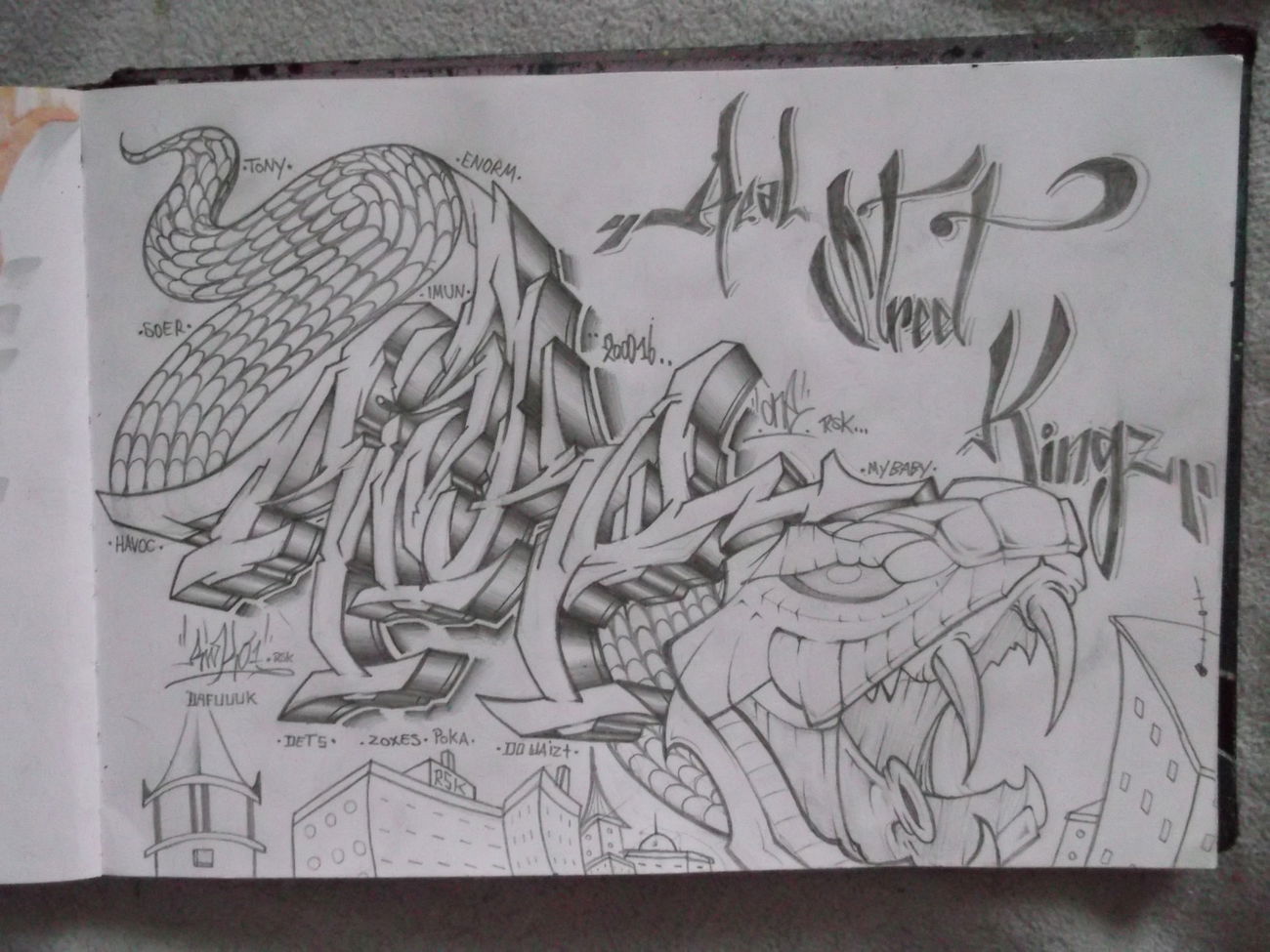 Graffiti Sketch - Photo by RISKOone - risko, rsk, mws (2016)