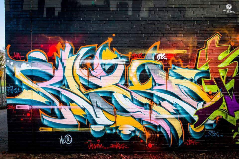Graffiti Wall - Photo by RISKOone - risko, rsk, hamburg