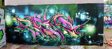 Graffiti Wall - Photo by RISKOone - risko, tgk, mws (2015)