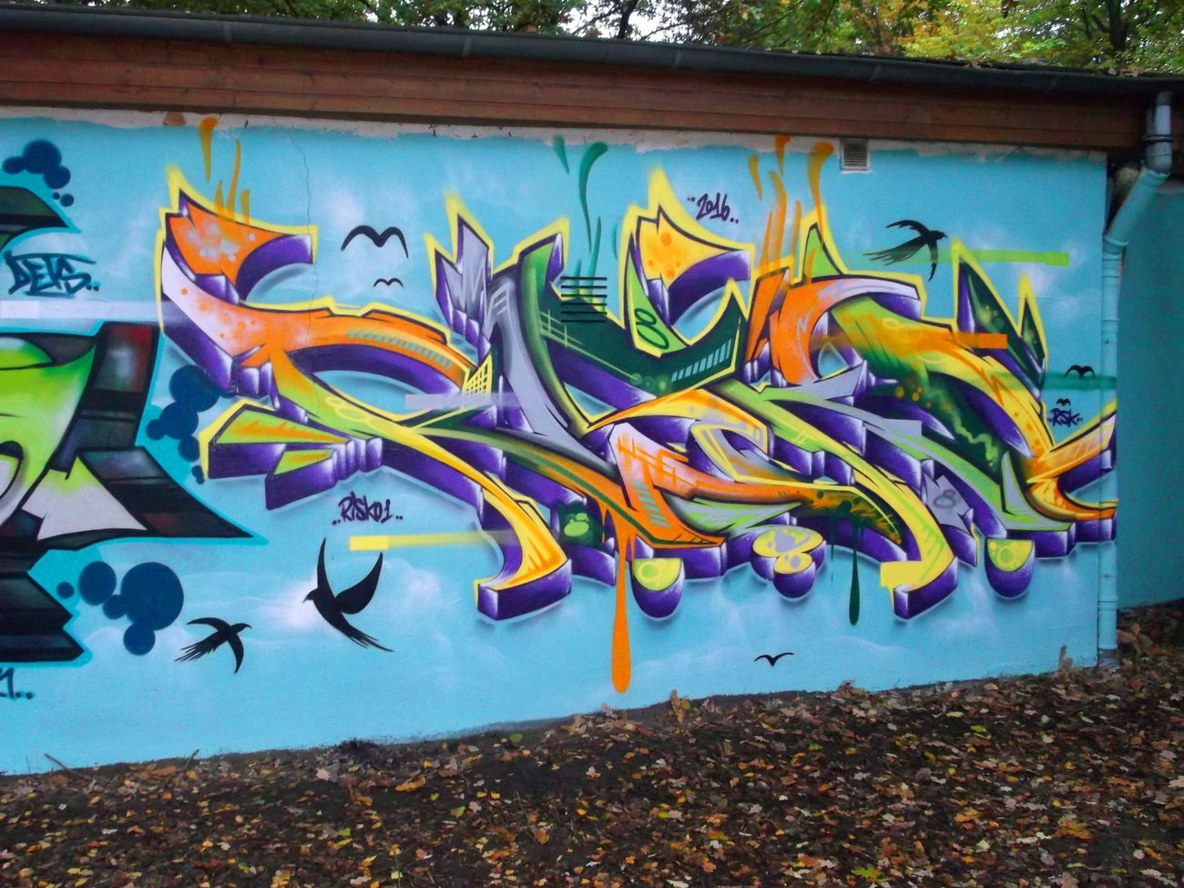 Graffiti Wall - Photo by RISKOone - risko, rsk, hamburg (2016)