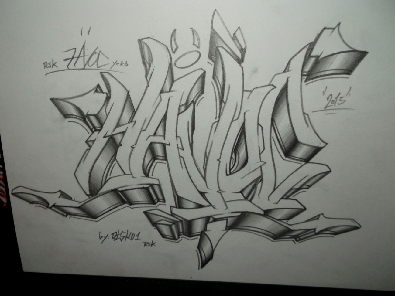 Graffiti Sketch - Photo by RISKOone - HAVOC, RISKO, HAMBURG (2015)