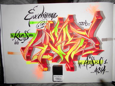 Graffiti Sketch - Photo by RISKOone - 4kers, risko, riskoone (2017)