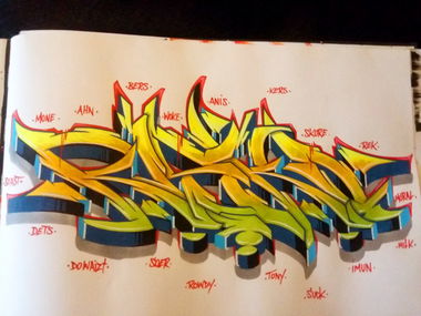 Graffiti Sketch - Photo by RISKOone - risko, riskoone, rsk (2017)