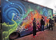 Graffiti Wall - Photo by RISKOone - risko, fazr, imun (2016)