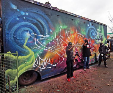 Graffiti Wall - Photo by RISKOone - risko, fazr, imun (2016)