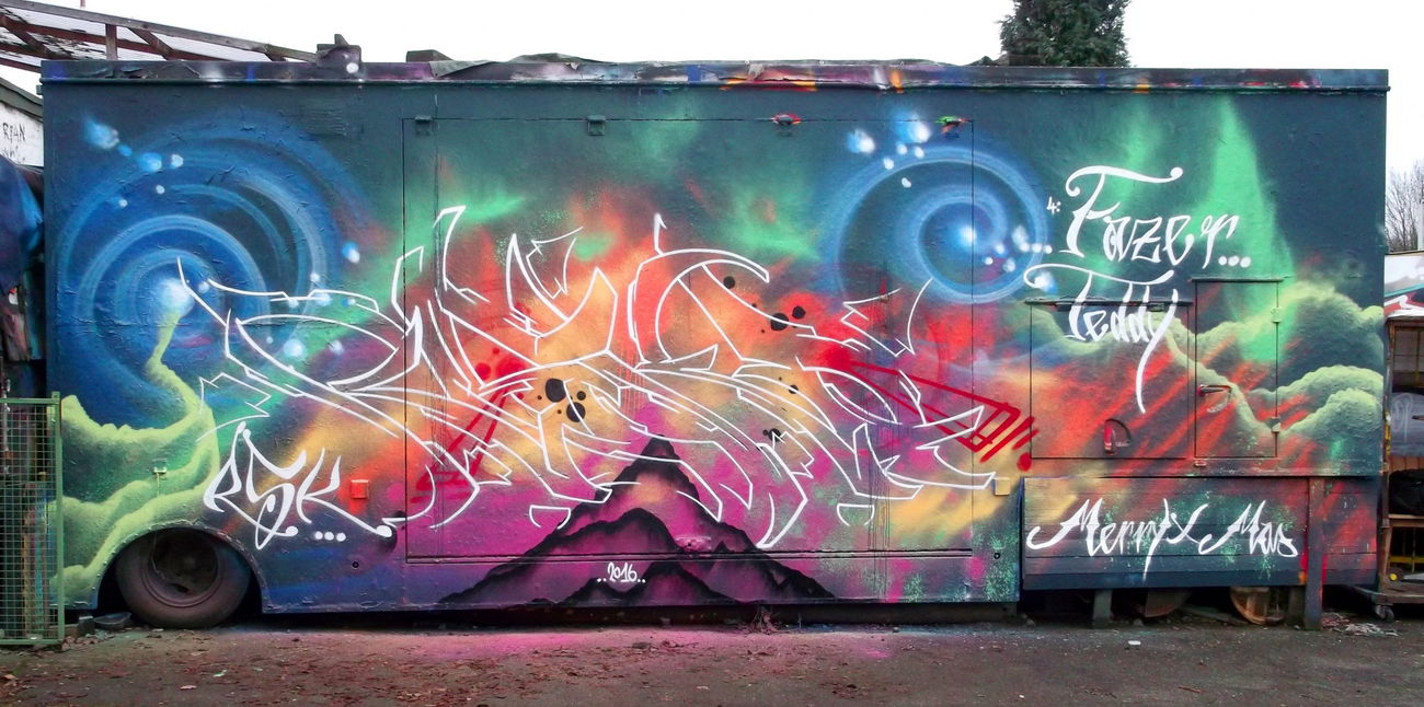 Graffiti Wall - Photo by RISKOone - risko, rsk, hamburg (2016)