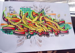 Graffiti Sketch - Photo by RISKOone - risko, rsk, hamburg (2018)