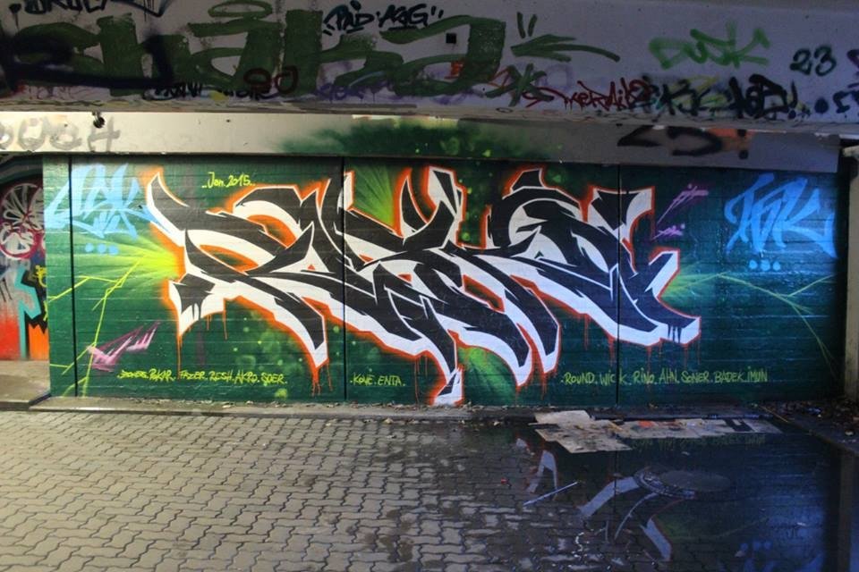 Graffiti Wall - Photo by RISKOone - RISKO.RSK.TGK.MWS.HAMBURG. (2015)