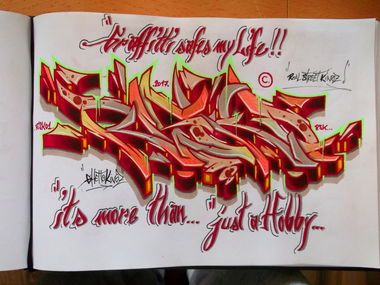 Graffiti Sketch - Photo by RISKOone - risko, rsk, hamburg (2017)