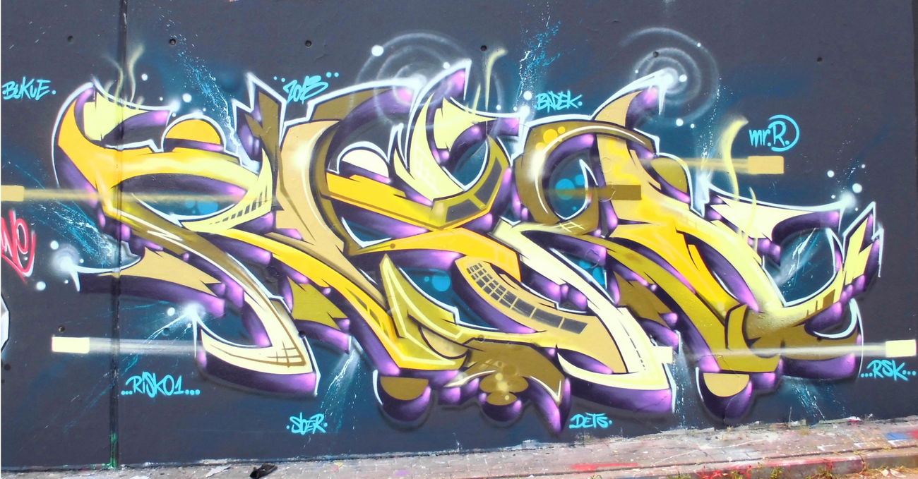 Graffiti Wall - Photo by RISKOone - risko, rsk, hamburg