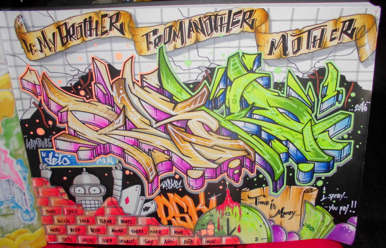 Graffiti Sketch - Photo by RISKOone - risko, dets, rsk (2016)