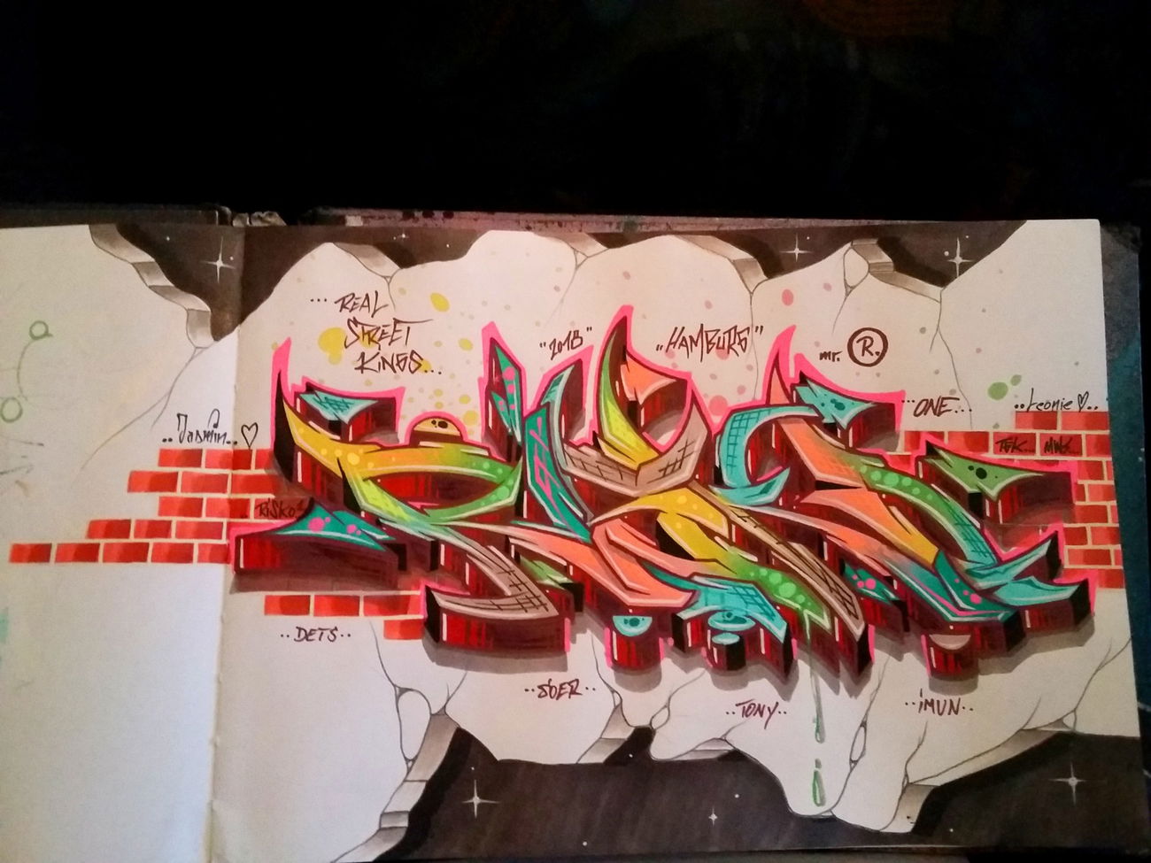 Graffiti Sketch - Photo by RISKOone - risko, rsk, hamburg (2018)