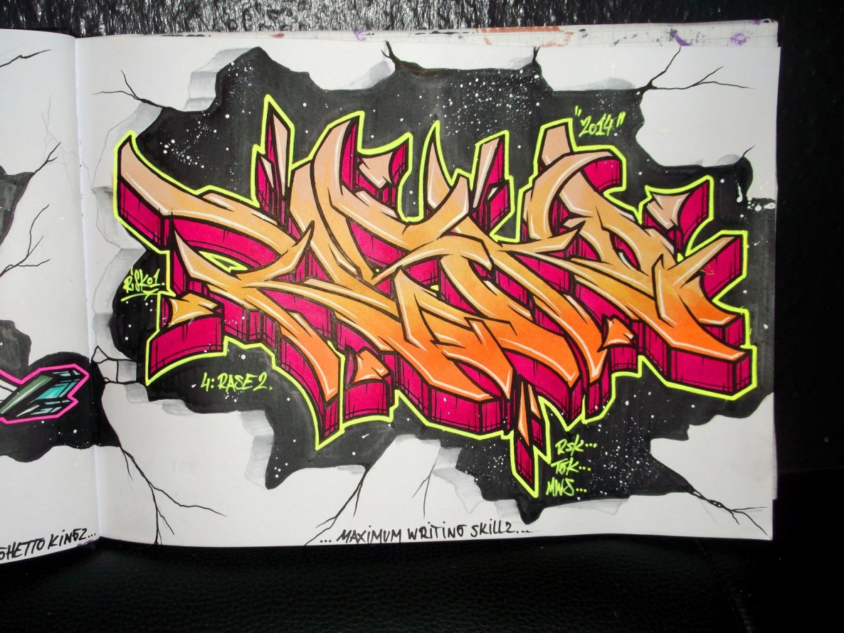 Graffiti Sketch - Photo by RISKOone - RISKO, RSK, TGK (2014)
