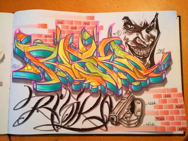 Graffiti Sketch - Photo by RISKOone - risko, rsk, hamburg (2018)