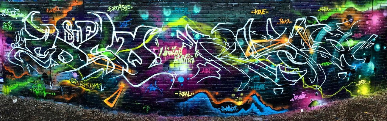 Graffiti Wall - Photo by RISKOone - EDSO, RISKO, SUF (2016)