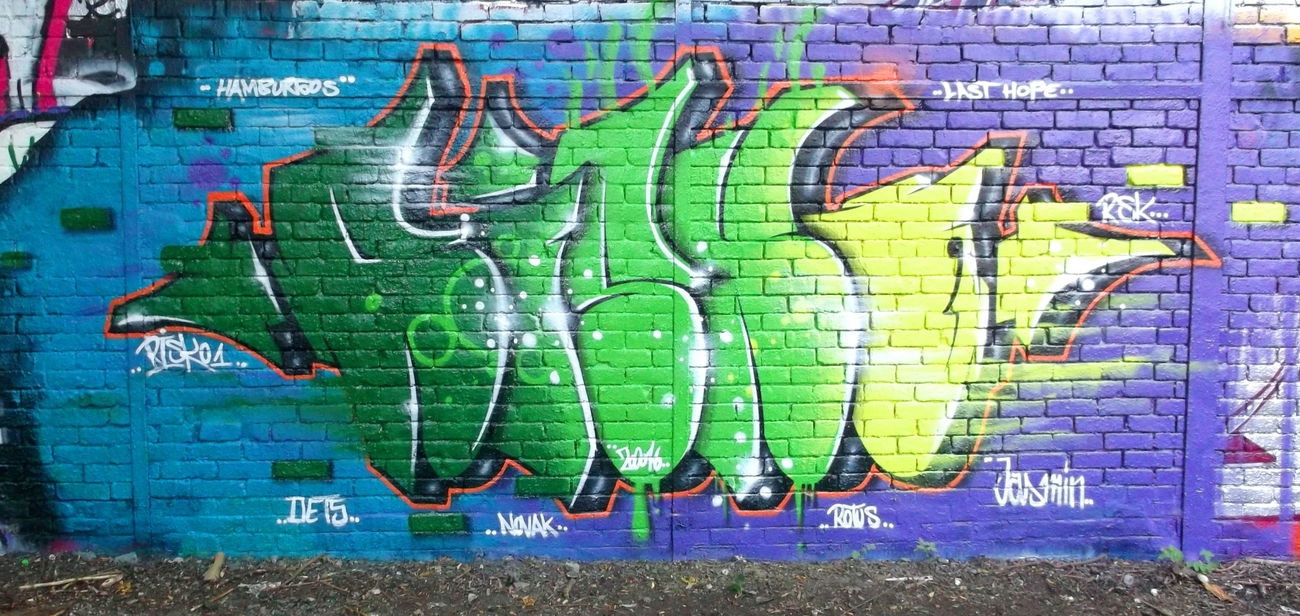 Graffiti Bombing - Photo by RISKOone - risko, rsk, hamburg (2016)
