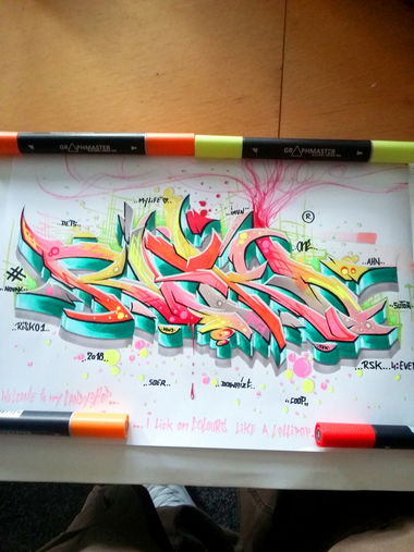 Graffiti Sketch - Photo by RISKOone - risko, riskoone, rsk (2018)