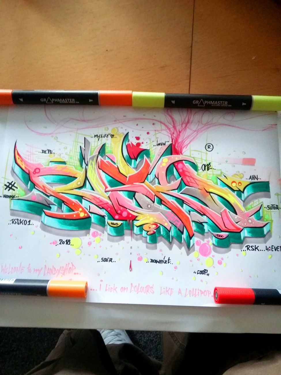 Graffiti Sketch - Photo by RISKOone - risko, riskoone, rsk (2018)