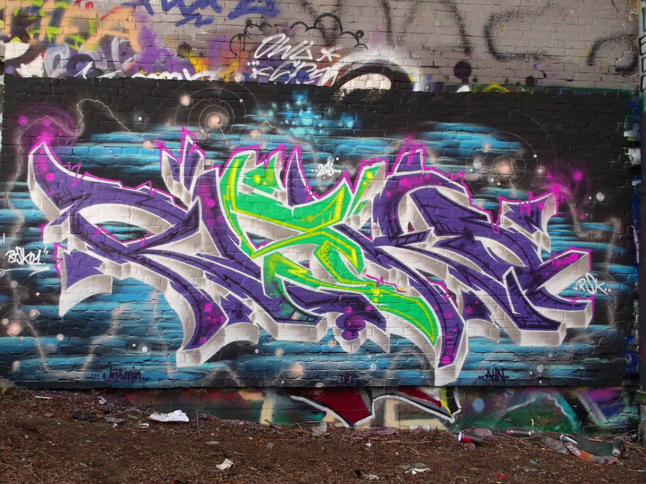 Graffiti Wall - Photo by RISKOone - risko, rsk, hamburg