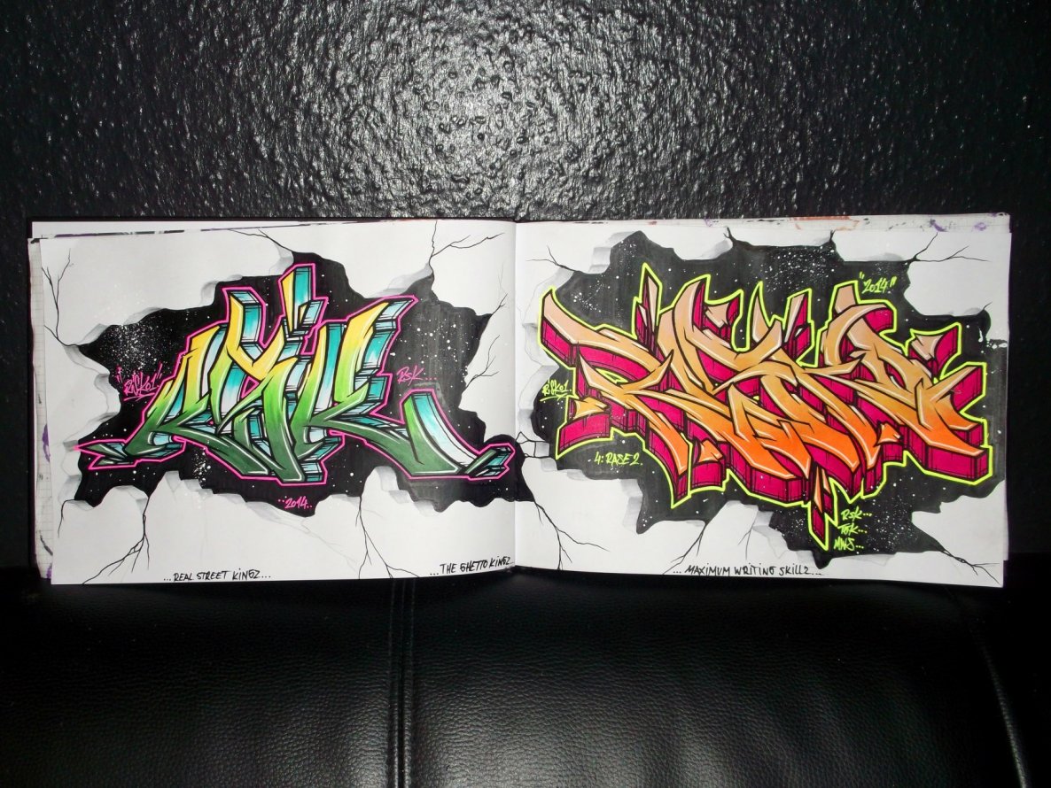 Graffiti Sketch - Photo by RISKOone - RISKO, RSK, TGK (2014)