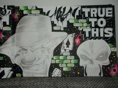 Graffiti Sketch - Photo by RISKOone - risko, joker, novak (2015)