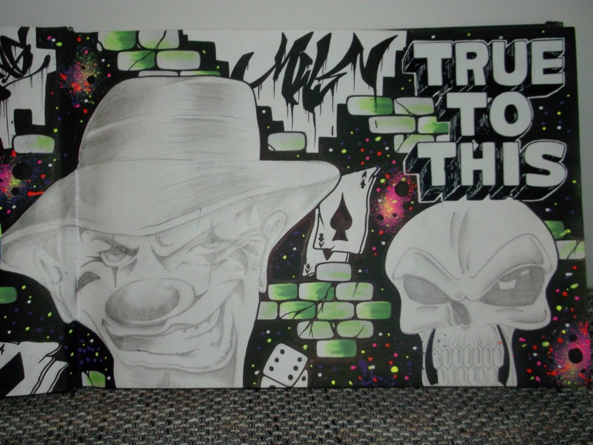 Graffiti Sketch - Photo by RISKOone - risko, joker, novak (2015)