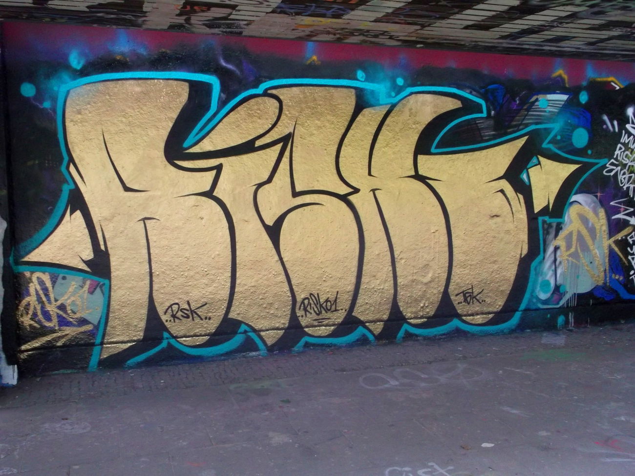 Graffiti Wall - Photo by RISKOone - risko, rsk, throwup (2016)