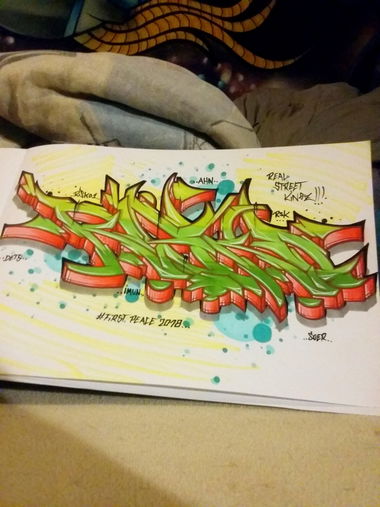 Graffiti Sketch - Photo by RISKOone - risko, rsk, hamburg (2018)