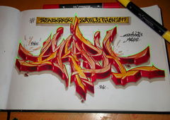 Graffiti Sketch - Photo by RISKOone - risko, rsk, graph (2017)