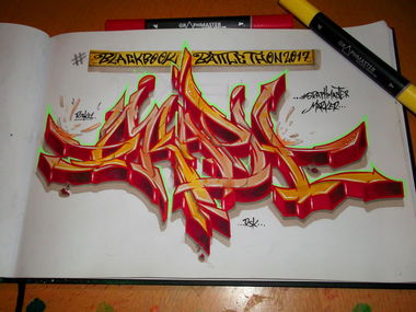 Graffiti Sketch - Photo by RISKOone - risko, rsk, graph (2017)