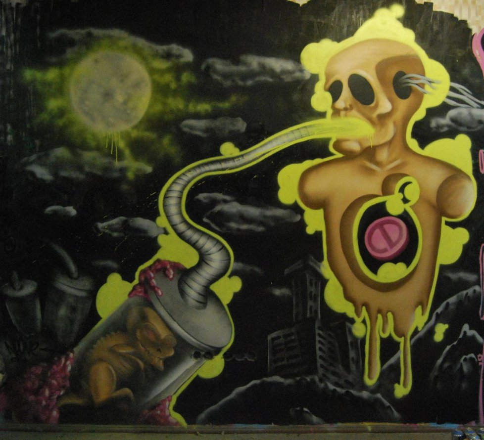 Graffiti Wall - Photo by RNDM_YveS - danger, drug (2013)