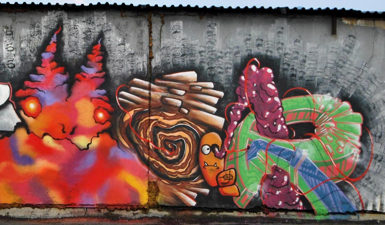 Graffiti Wall - Photo by RNDM_YveS - Decay, &, RNDM(YveS) (2011)