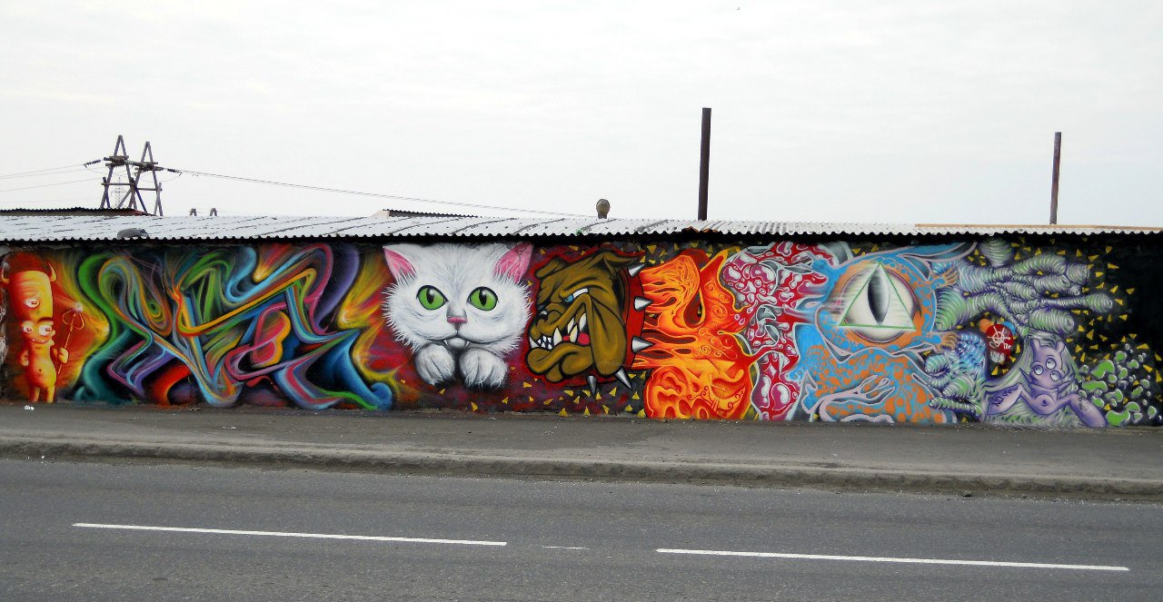 Graffiti Wall - Photo by RNDM_YveS - Sice, &, RNDM(YveS) (2012)