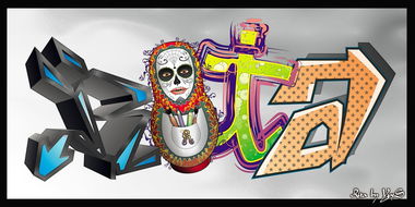 Graffiti Artwork - Photo by RNDM_YveS - eXchange, for, RITA (2013)