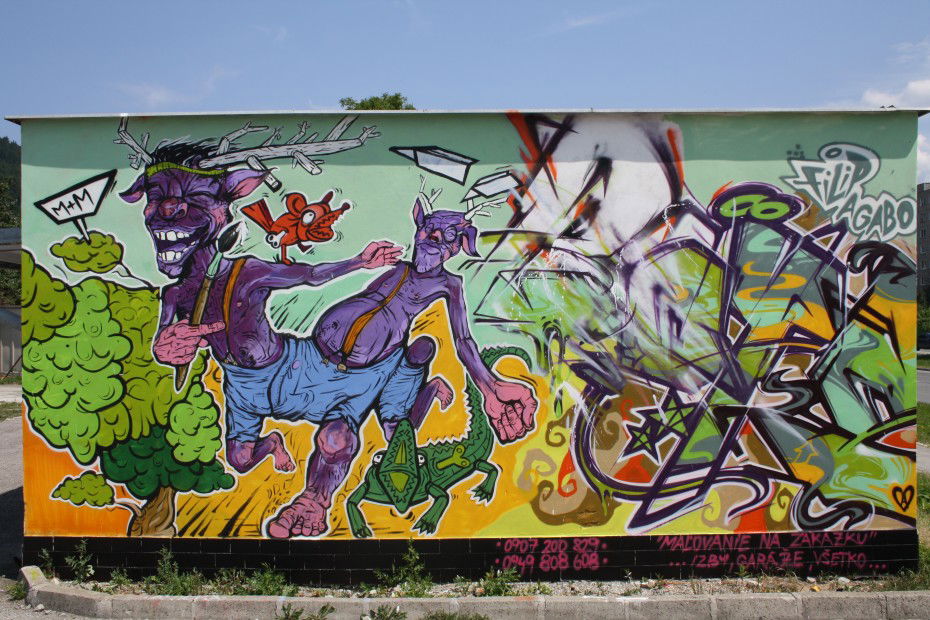 Graffiti Wall in Slovakia - Photo by ROFS (2013)