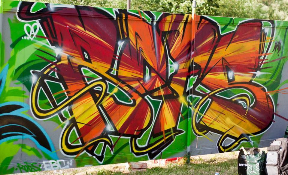 Graffiti Wall in Slovakia - Photo by ROFS - ROFS (2013)