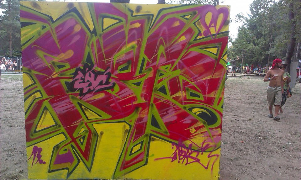 Graffiti Wall in Bratislava - Photo by ROFS - rofs (2013)