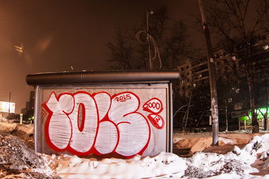 Graffiti Bombing in Moscow - Photo by ROLS (2013)