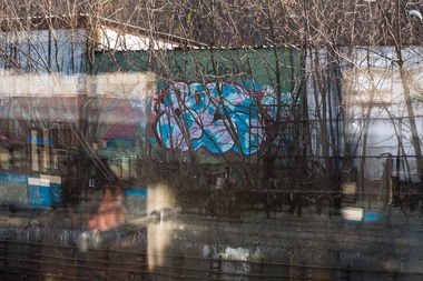 Graffiti Bombing in Moscow - Photo by ROLS (2012)