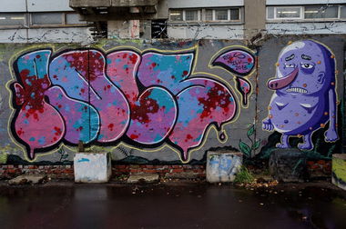 Graffiti Wall in Moscow - Photo by ROLS - Yo, MILK! (2013)