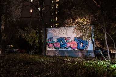 Graffiti Bombing in Moscow - Photo by ROLS (2013)